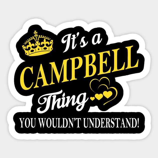 CAMPBELL Sticker by Gennieda49